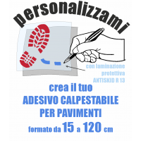 Adesivo calpestabile personalizzabile 